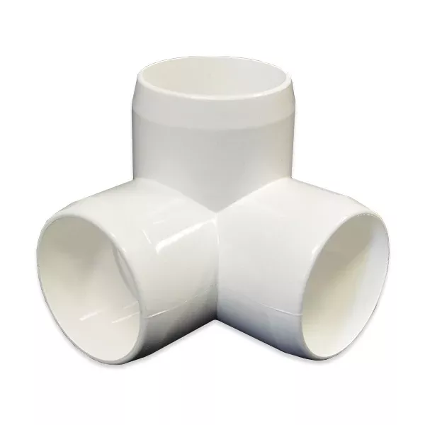 1-1/2″ 3-Way PVC Furniture Fitting – Side Elbow