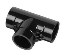1-1/2″ Black Sch 40 PVC Tee – Socket (401-015B)