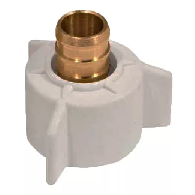 1/2" PEX x 7/8" BC Adapter Lead Free Brass (39205)