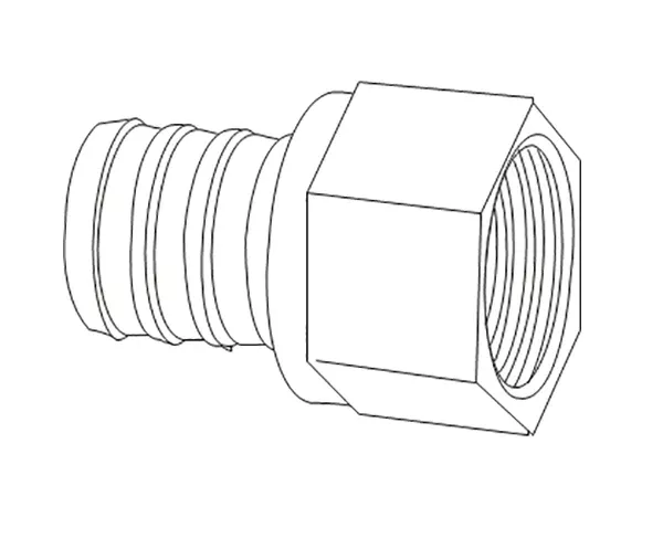 1/2" PEX x FIPS Adapter Lead Free Brass (39704)