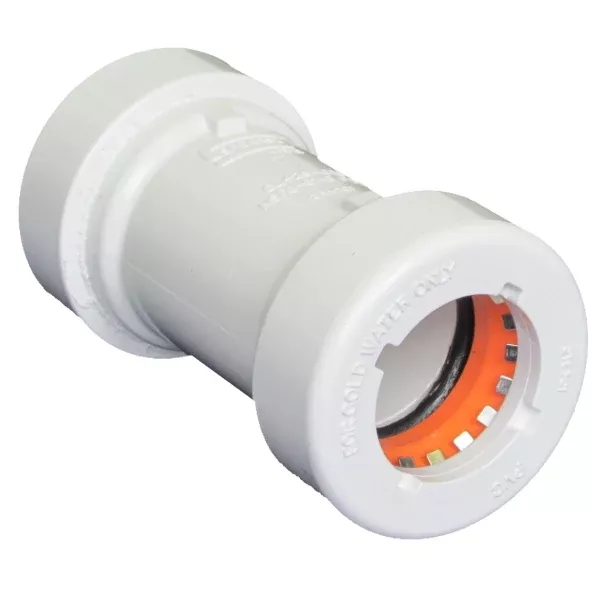 1/2" Spears PVC GripLoc Socket Coupling - EPDM (GL429-005)