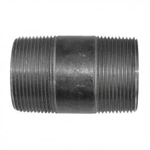 1/8" X 8" Black Malleable Iron Nipple (10168)