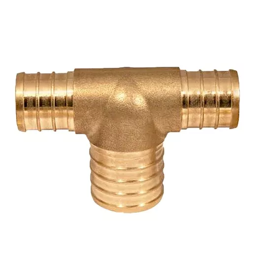 1" PEX Tee Lead Free Brass (39406)