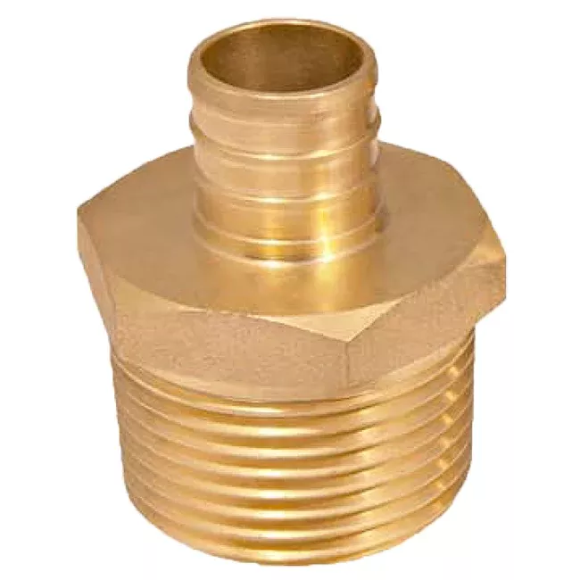 1" PEX x 3/4" MIPS Adapter Lead Free Brass (39833)
