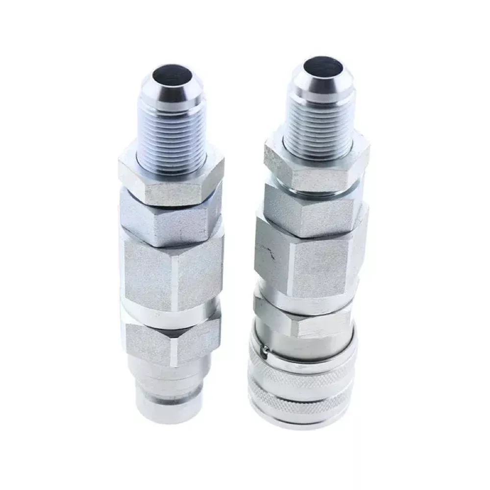 #10 JIC Thread 1/2″ Flat Face Hydraulic Quick Connect Coupler compatible with GEHL 4635 4640 4835 4840 5240 5640 6640