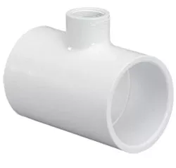 10" X 10" X 2" Tee Class 125 Reducing Tee C602-621 (Slip x Slip x FPT)