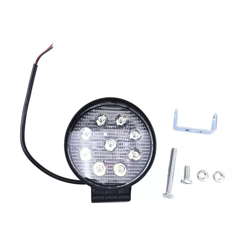 12-80V 27W Round LED Headlight fits Hyster Forklift