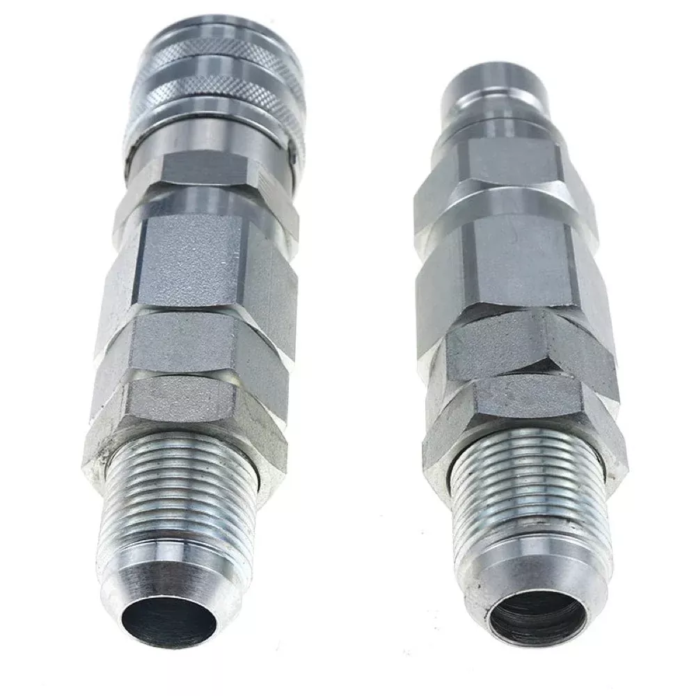 #12 JIC Flat Face Hydraulic Quick Connect Coupler compatible with Bobcat 7753 773 863 873 963
