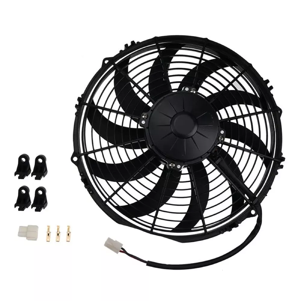 12″ Medium Profile Puller Fan for use with Excavator Loader Dozer Truck Generator – Replaces Spal 30101504 VA10-AP50/C-25A