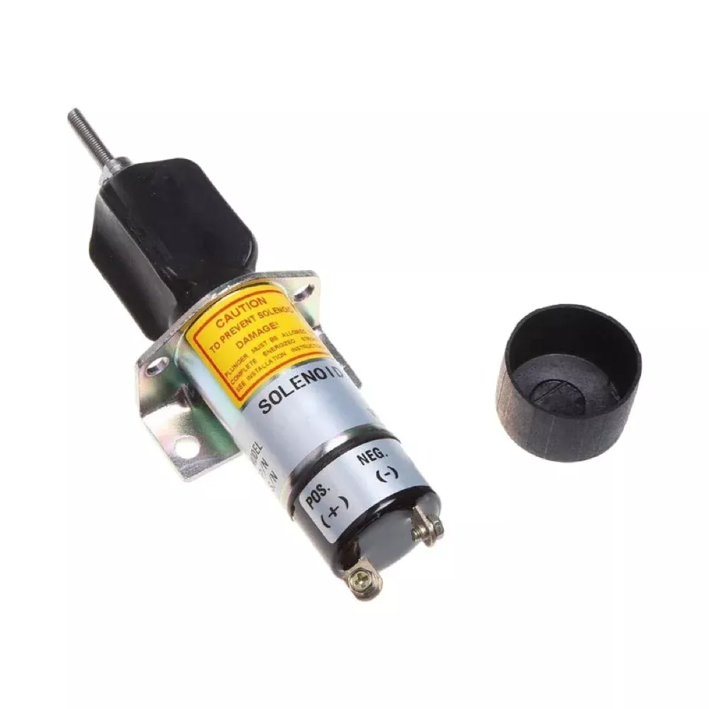 12V 2 Terminals Fuel Shutoff Solenoid 1504-12C2U1B1S1 for use with Synchro Start Kubota DF-750