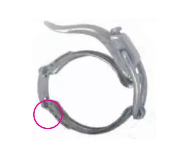 2" Sanitary Solutions SS13MHLA-2-304, Adjustable Light Duty Toggle Clamp, 304 Stainless Steel