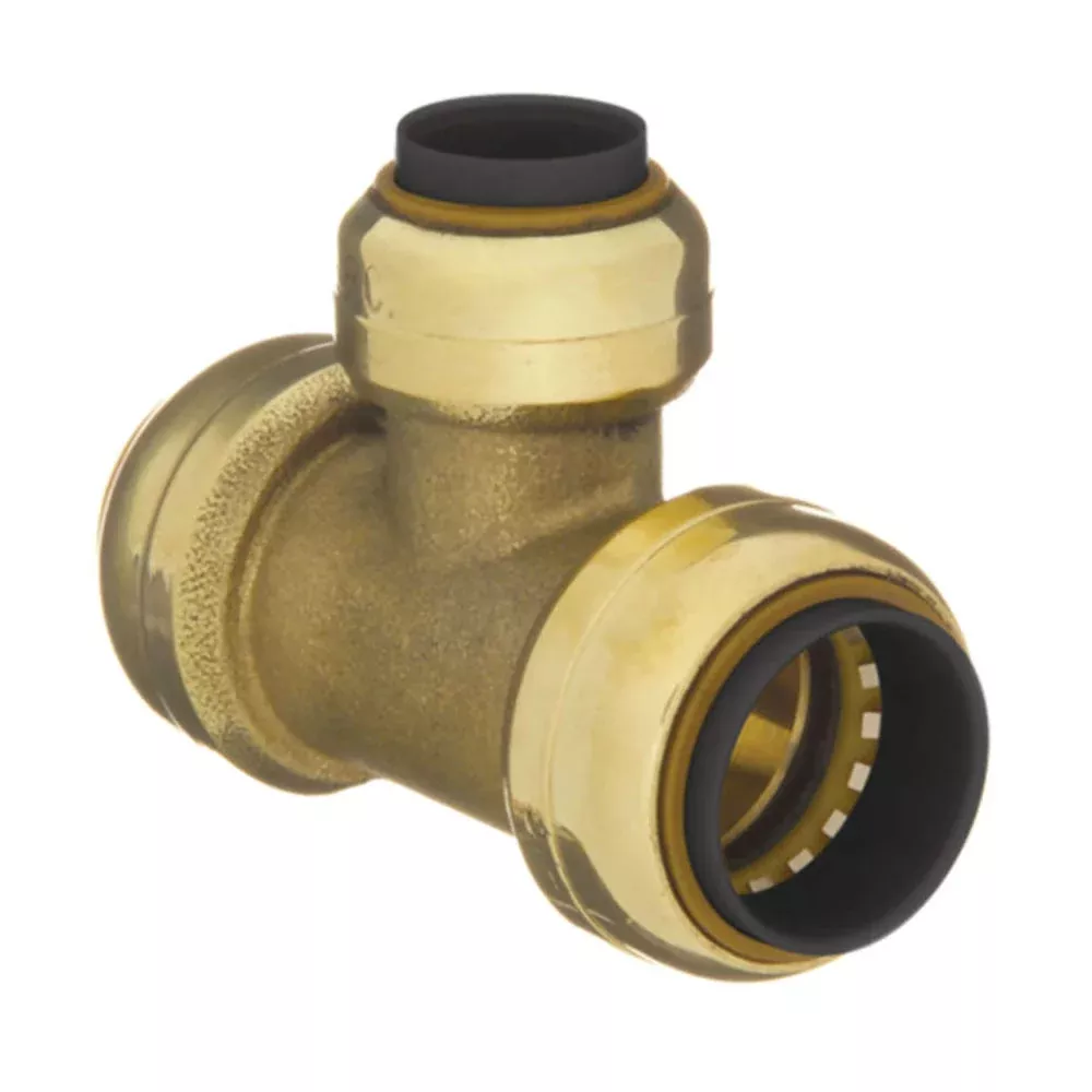 2″ x 2″ x 1-1/2″ Brass Push Fit Reducer Tee 10188128