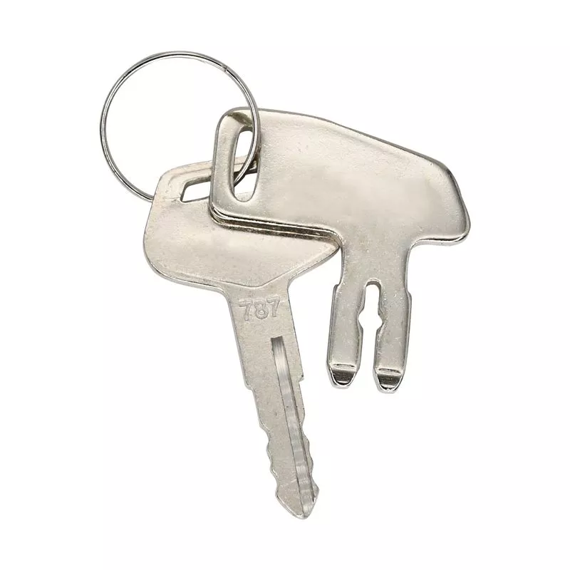 2Pcs Heavy Equipment Key 787 for Komatsu