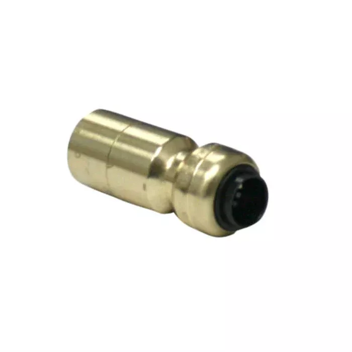 3/4" x 3/8" Brass Push Fit Fitting Reducer 10177446