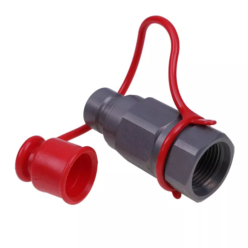 3/4In Body 3/4 SAE Hydraulic Quick-Connect Coupler KV14218 for John Deere Engine 3029 4024 Loader 240 250 260 270 280 315 317 320 325 328 332 318D 323D 326D 329D 333D CT322