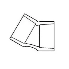 3" Schedule 80 PVC 30 Degree Elbow 815-030F (Fabricated Fitting)