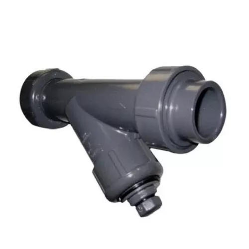 3" Spears Gray PVC True Union Y-Strainer - SOC - EPDM - SS8 Mesh (YS2AS8-030)