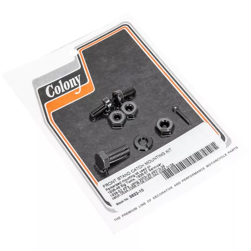 #3632-10 Front Stand Catch Mounting Kit 1936-1948 Harley-Davidson Big Twins 1936-1957 Servi-Car 1936-1952 45’s – Parkerized