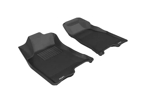 3D MAXpider 2004-2012 Chevrolet/GMC Colorado/Canyon Crew Cab Kagu 1st Row Floormat - Black aceL1CH02711509