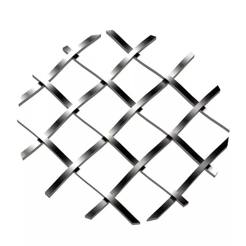 .5″ Straight Flat Diamond Decorative Grille – Satin Nickel, 36″ W x 48″ L Sheet