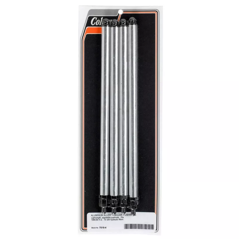 #7516-4 Aluminum Pushrods for Hydraulic Lifters – 1966-1983 Harley-Davidson Shovelhead