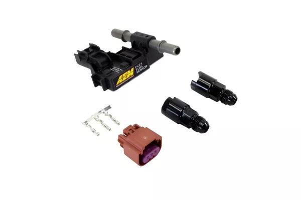 AEM Electronics Ethanol Content Flex Fuel Sensor Kit (-6 AN)-6 AN Fittings (30-2201)