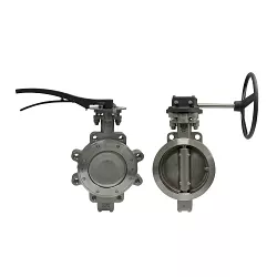 Apollo™ 230W02CSP2MA1 230W Double Offset High Performance Wafer Style Butterfly Valve, 2 in Nominal, 300 lb, Carbon Steel Body, 316SS Metal Seat, 316SS Disc, Lever Handle, Domestic