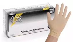 Atlantic Safety Products WL-M | White Lightning Gloves, Medium, Case 10 Boxes of 100 Gloves