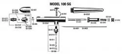 Badger Air Brush 50-036 | Complete Assembled Valve for Model 100