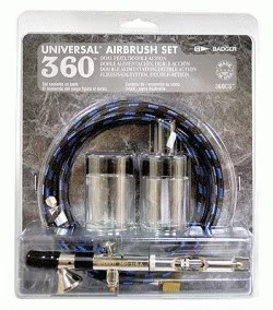 Badger Air Brush Co 360CS | Dual Gravity, Bottom Feed 360 Clamshell