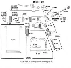 Badger Air Brush Co 40-033 | Fan Control Needle