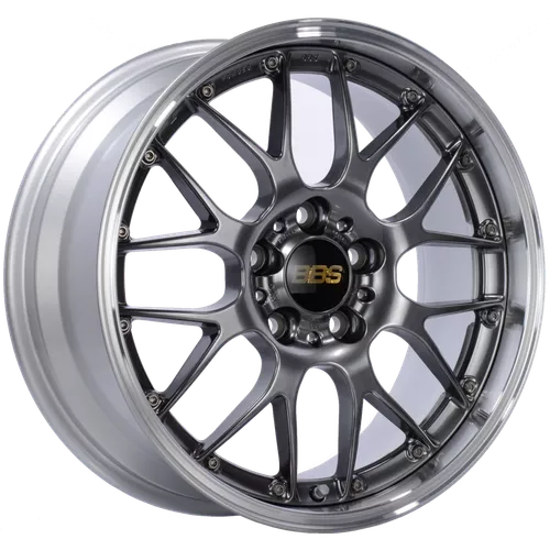 BBS RS-GT 20x8.5 5x114.3 ET43 Diamond Black Center Diamond Cut Lip Wheel -82mm PFS/Clip Required bbsRS983DBPK