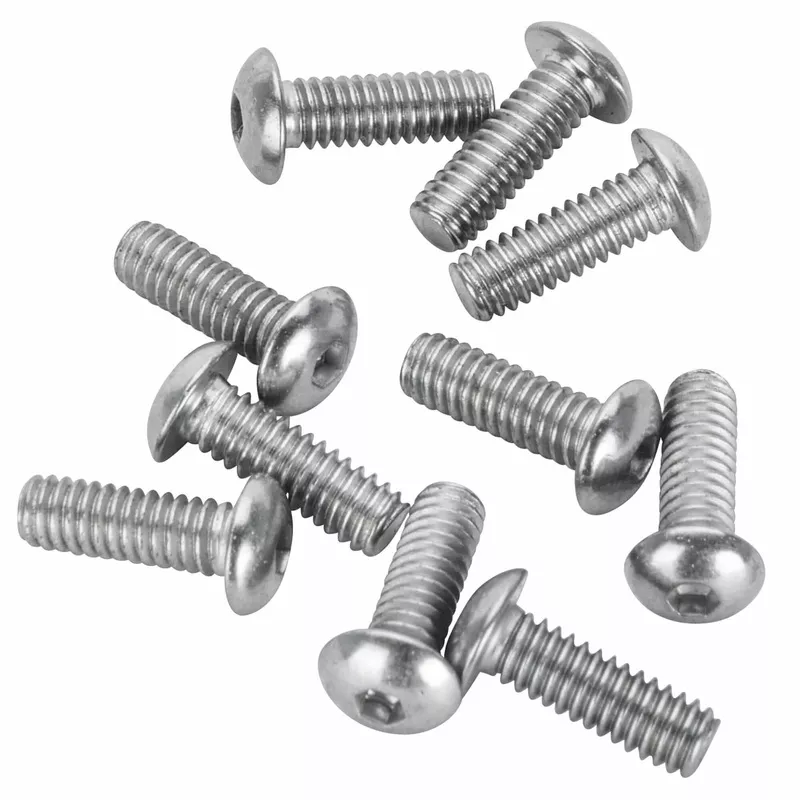 #BHC-800 8-32 x 1/2 inch Length Chrome Button Head Allen Bolt – 10 Pack