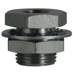 Bulkhead Coupling 1/4FIP X .94LNG STEEL BH CPLG Brass