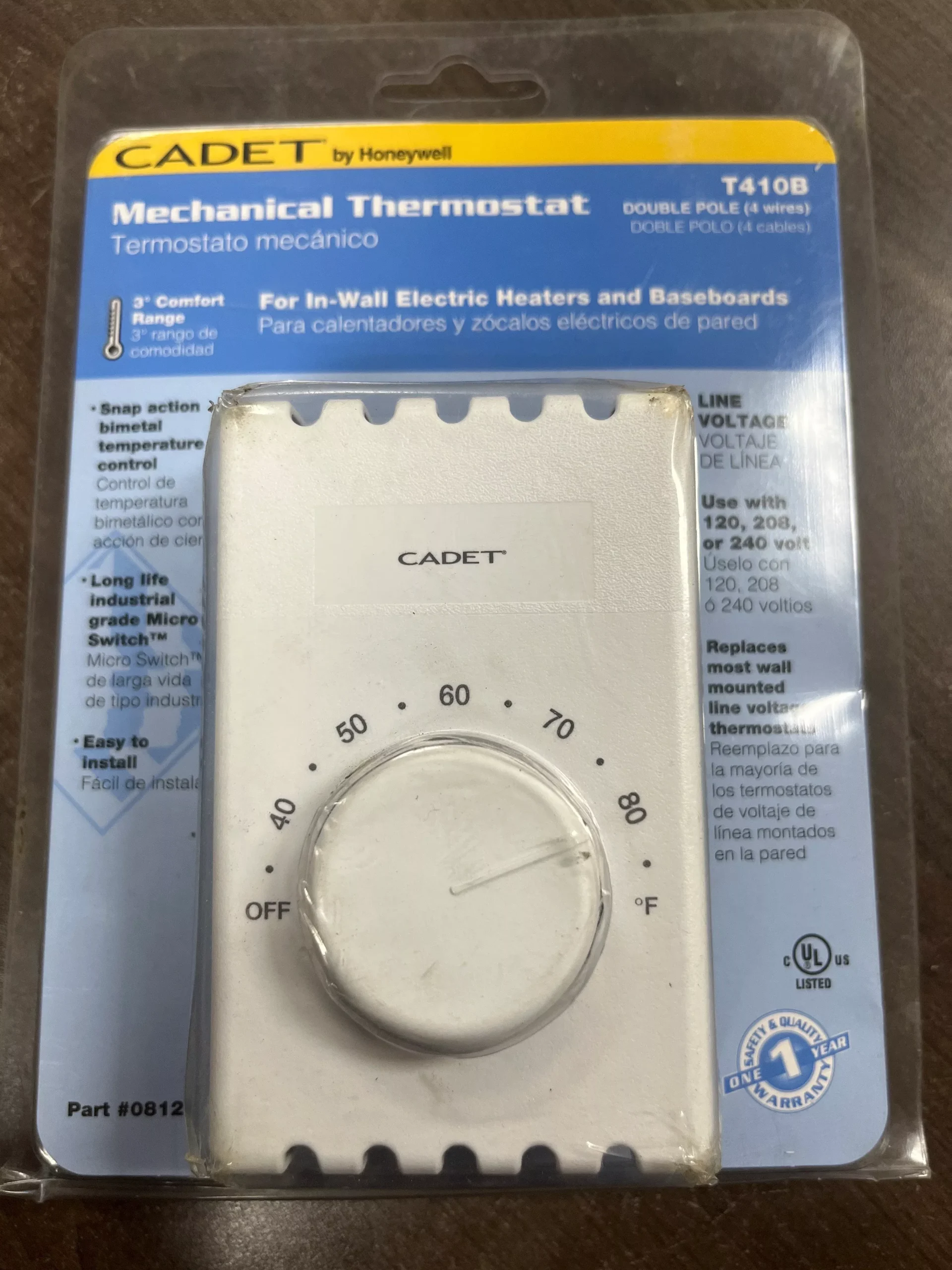 CADET T410B Mechanical Thermostat
