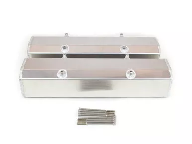 Canton Chevy Small Block Aluminum Fabricated Valve Covers With Hardware