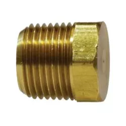 Cored Hex Head Plug 1/2 MIP CORED HEX HD PLUG Brass
