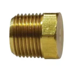 Cored Hex Head Plug 1 MIP CORED HEX HD PLUG Brass