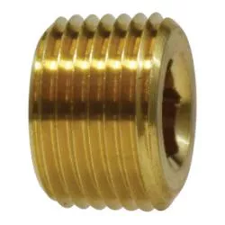 Countersunk Hex Plug 1/2 BRASS C/S HEX PLUG Brass