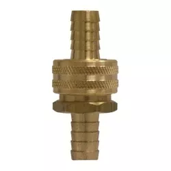 Coupling Set 1/2 GH SHORT SHANK SET W/ KNURLED NUT Brass