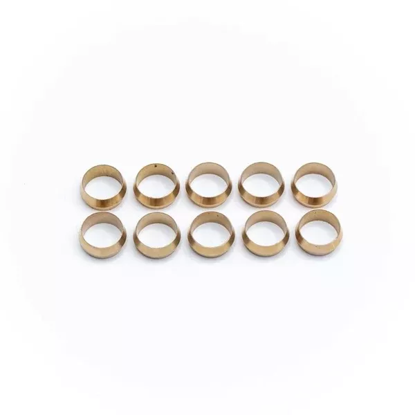 Deatschwerks Replacement Hard Line Compression Olives, 1/2" (Pack of 10) (6-02-0119)