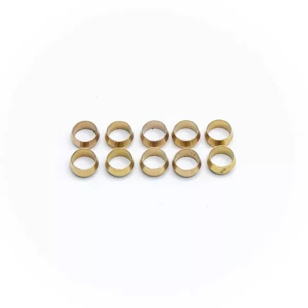 Deatschwerks Replacement Hard Line Compression Olives, 3/8″ (Pack of 10) (6-02-0118)