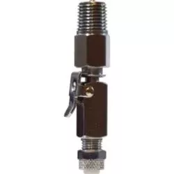 Double End Shut-off Connector 3/8 X 1/4 PF MP DBL ENDBrass