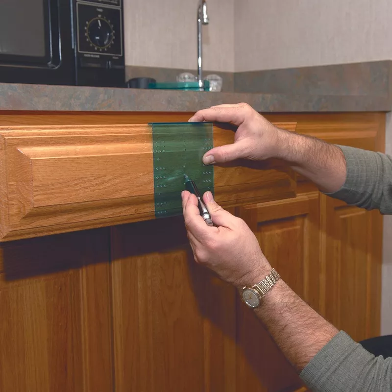 Drawer Knob and Pull Drilling Guide Template