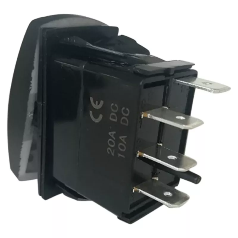 Dual Green LED Lamp On /Off /On 4Pin IP68 Turn Signal Rocker Switch Internal Switch Turn Signal Switch Motorcycle Internal Switch