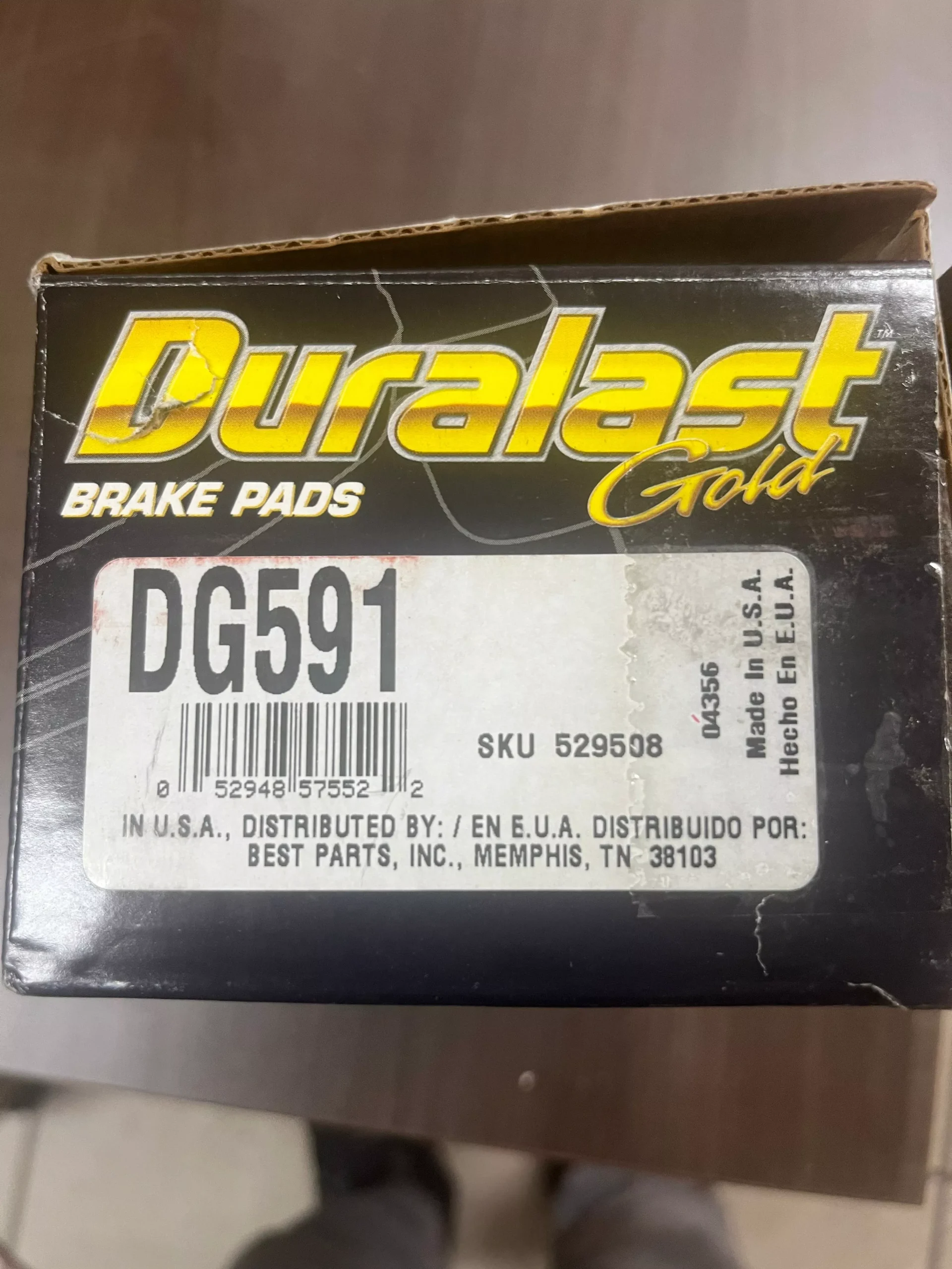 Duralast DG591 Brake Pad Set