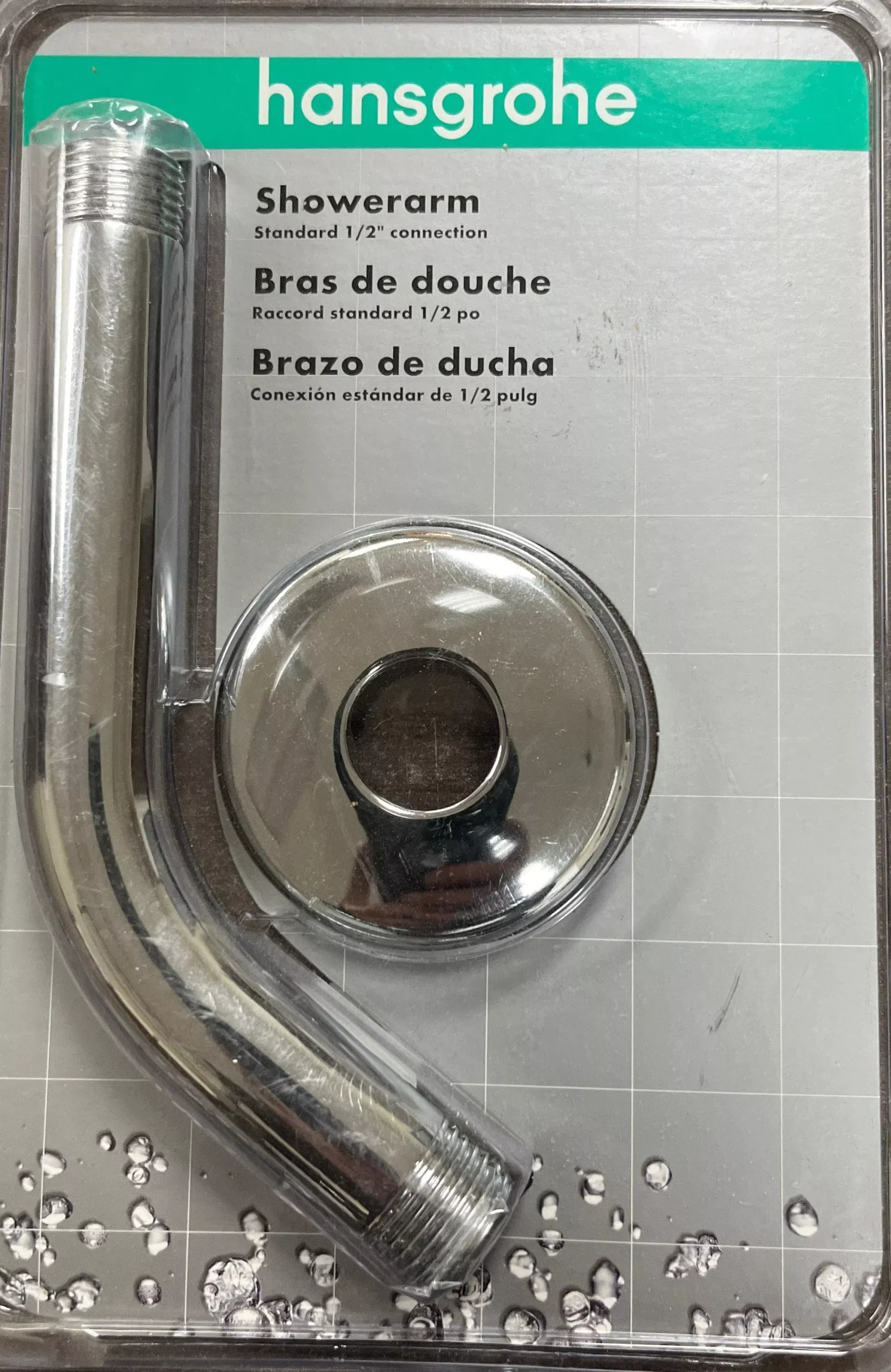 Hansgrohe 27411003 Shower Arm 1/2″ Connection