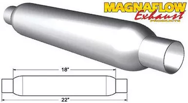 Magnaflow Glass Pack Muffler 3In Aluminized Small