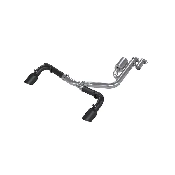 MBRP Exhaust 2.5″ Resonator-Back, Dual Rear Exit, BLK (S5207BLK)