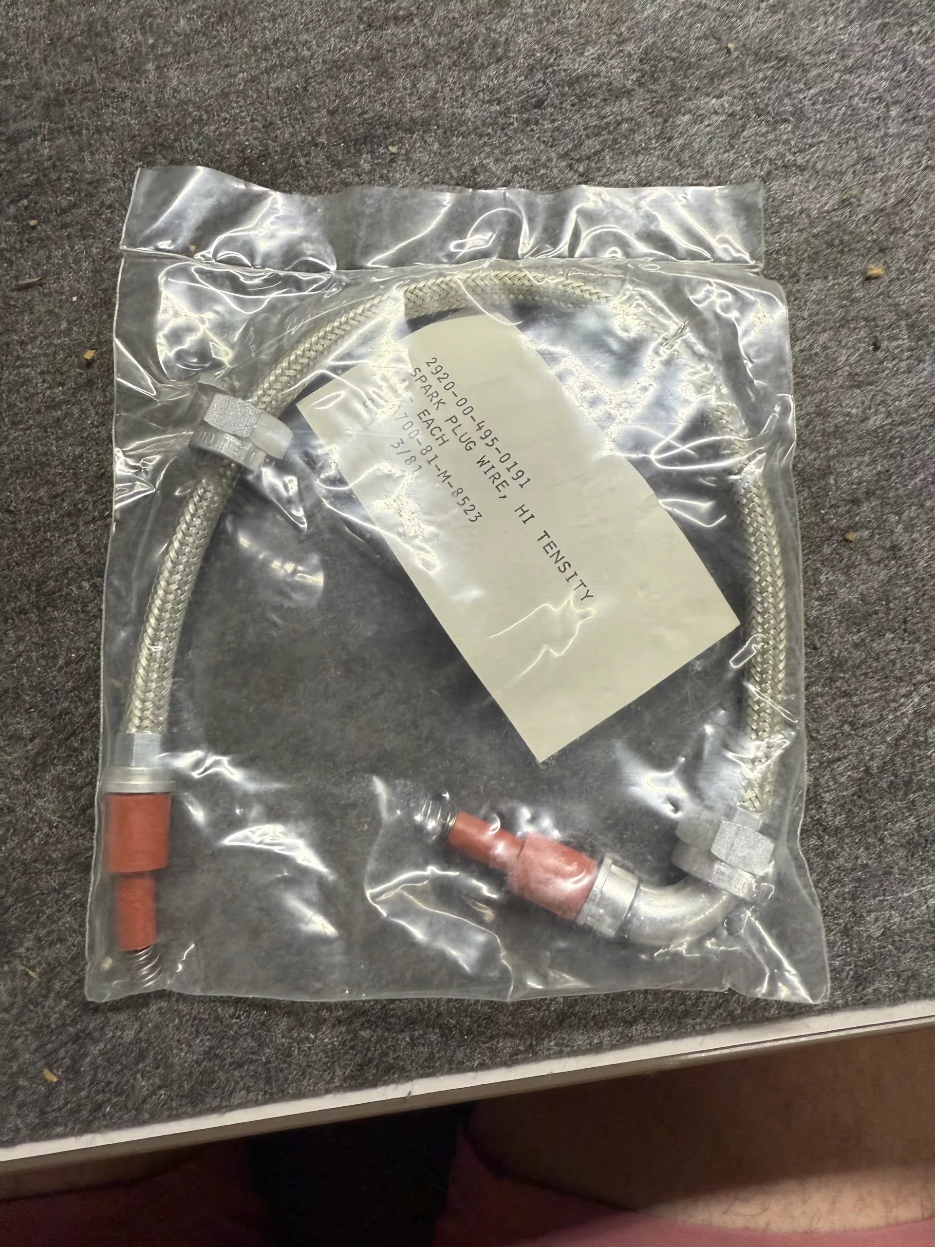 Military 2920-00-495-0191 Spark Plug Wire